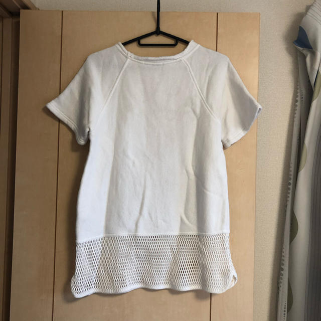 Alexander Wang(アレキサンダーワン)のアレキサンダーワン 裾メッシュ tシャツスエットカットソー  レディースのトップス(Tシャツ(半袖/袖なし))の商品写真