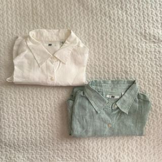 ユニクロ(UNIQLO)のユニクロ リネンシャツ 2枚セット(シャツ/ブラウス(長袖/七分))