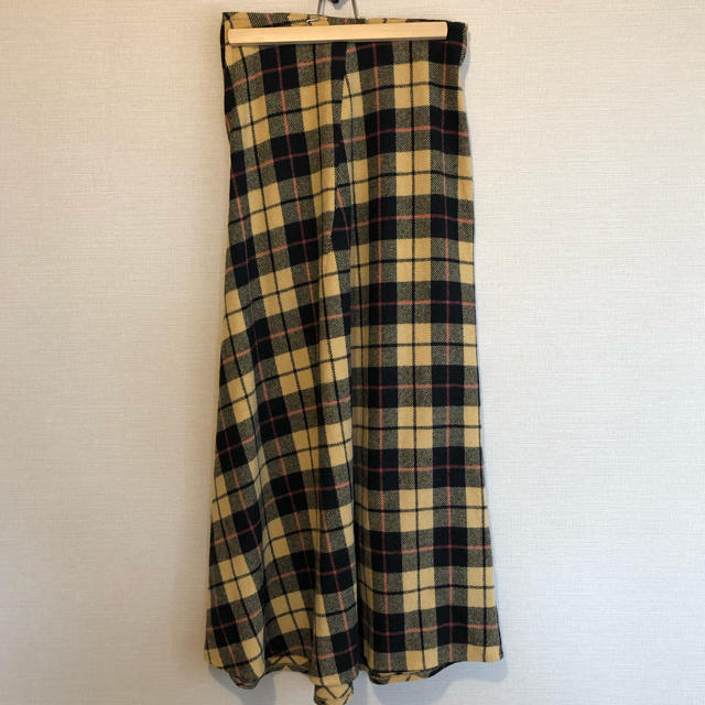 Yohji Yamamoto(ヨウジヤマモト)のY's  YOUJI YAMAMOTO チェック柄 スカート  レディースのスカート(ロングスカート)の商品写真