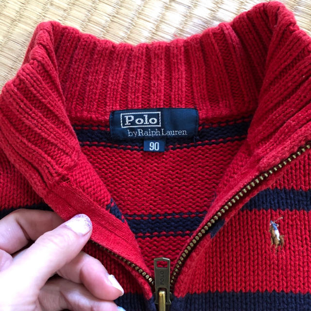 Ralph Lauren(ラルフローレン)の‼️値下げ‼️ラルフローレンニットセーター90 キッズ/ベビー/マタニティのキッズ服女の子用(90cm~)(ニット)の商品写真