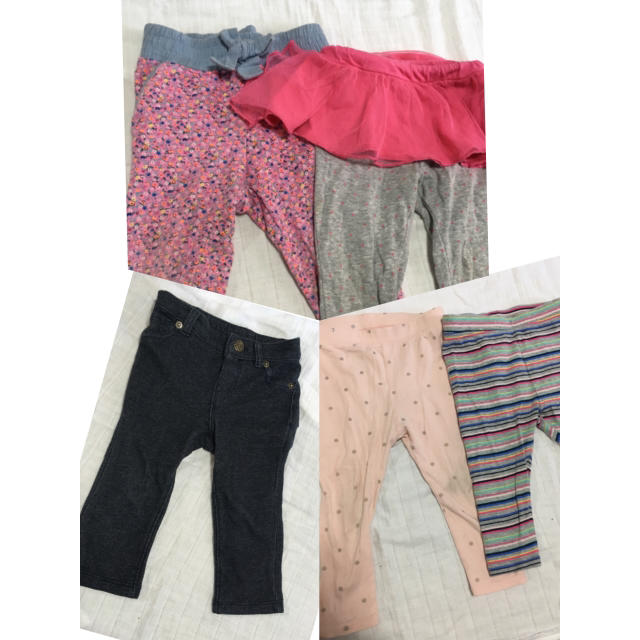 babyGAP(ベビーギャップ)の春夏 パンツ 5本セット デニム レギンス  キッズ/ベビー/マタニティのベビー服(~85cm)(パンツ)の商品写真