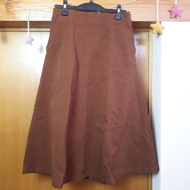 MUJI (無印良品)(ムジルシリョウヒン)の【koharuさま専用】無印 チノスカート(M/ブラウン) レディースのスカート(ひざ丈スカート)の商品写真
