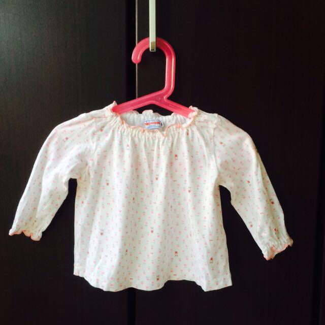 mikihouse(ミキハウス)のミキハウス 80 長袖シャツ キッズ/ベビー/マタニティのキッズ服女の子用(90cm~)(その他)の商品写真