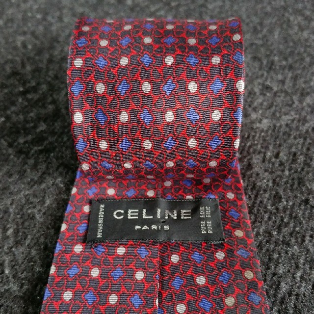 celine(セリーヌ)の上質最高級【RED-CELINE】ハイブランドネクタイ　セリーヌ cl64 メンズのファッション小物(ネクタイ)の商品写真