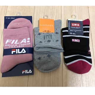 フィラ(FILA)のレディース  ソックス  3足セット(ソックス)