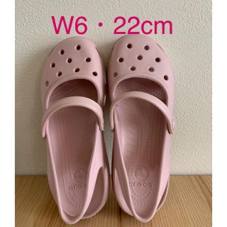 クロックス(crocs)の【美品】クロックス メリージェーン W6 22cm(サンダル)