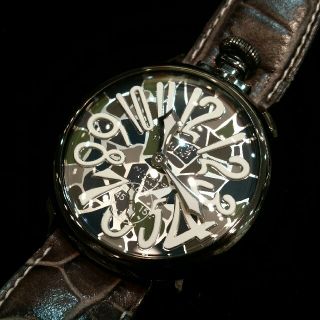 ガガミラノ(GaGa MILANO)のガガミラノ マヌアーレ 48MM モザイク 迷彩  メンズ 時計 (腕時計(アナログ))