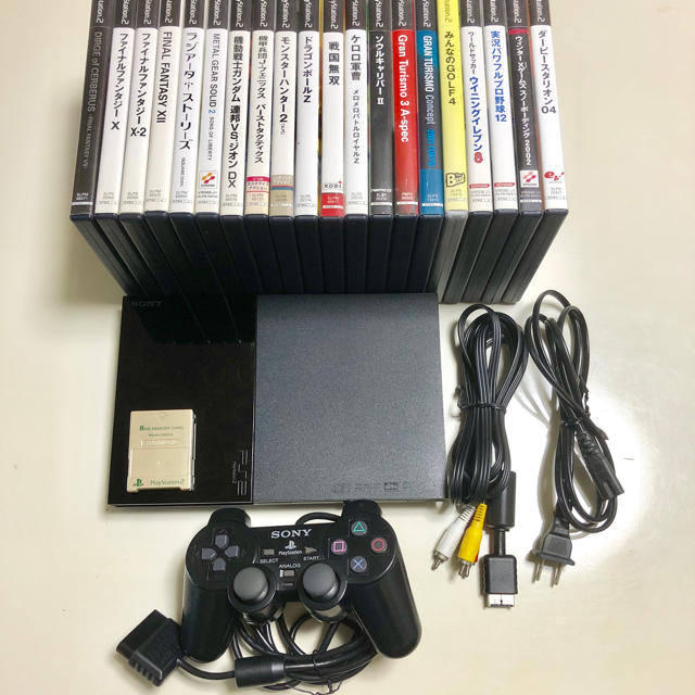 PS2 SCPH-90000本体＋ソフト20本セット