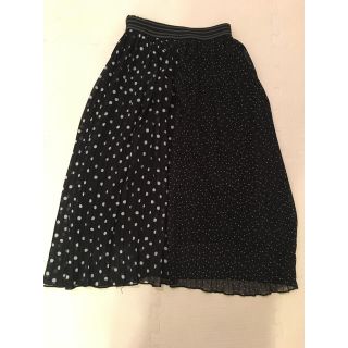 ザラ(ZARA)のZARAのドットプリーツスカート(ひざ丈スカート)