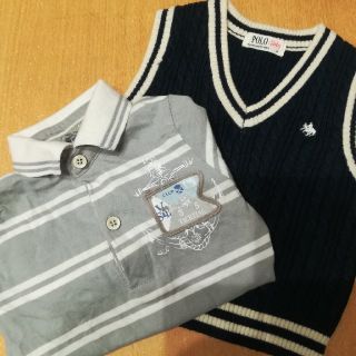 秋・冬・春服サイズ80cm★POLO Babyのベスト&サラバンダの長袖(ニット/セーター)