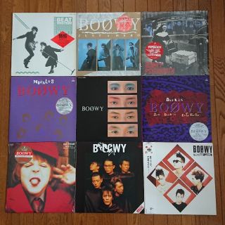 BOOWY   LPレコード(9枚)(ポップス/ロック(邦楽))