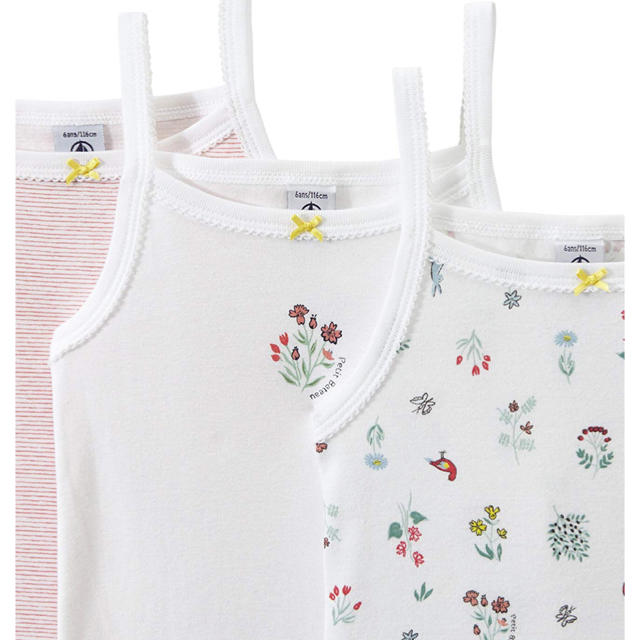 PETIT BATEAU(プチバトー)の【新品】プチバトー petit bateau キャミソール 2ans 24m キッズ/ベビー/マタニティのキッズ服女の子用(90cm~)(下着)の商品写真