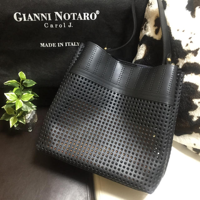 種類ハンドバッグ新品gianni notaroパテントレザー2Wayバッグ