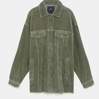 ザラ(ZARA)のZARA コーデュロイジャケット(ミリタリージャケット)