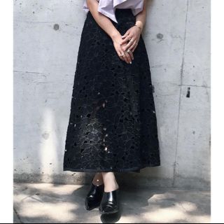 アメリヴィンテージ(Ameri VINTAGE)のAmeri   VIOLA CUTWORK FLARE SKIRT(ロングスカート)