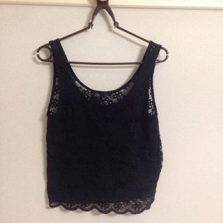 トップショップ(TOPSHOP)のレーストップス(カットソー(半袖/袖なし))