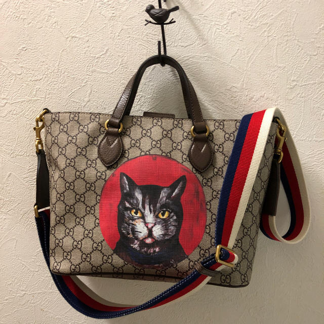 GUCCI ⭐︎猫 ミスティックキャット 2wayGG柄バッグ 直営店販売 - www