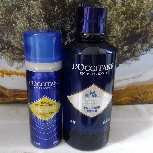 L'OCCITANE(ロクシタン)の☆ｲﾓｰﾃﾙｸﾚﾝｼﾞﾝｸﾞﾌｫｰﾑ＆ｴｸｽﾄﾗﾌｪｰｽｳｫｰﾀｰ コスメ/美容のスキンケア/基礎化粧品(洗顔料)の商品写真