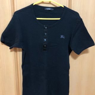 バーバリーブラックレーベル(BURBERRY BLACK LABEL)のBURBERRY ネイビー 綿100%  サイズ2(Tシャツ/カットソー(半袖/袖なし))