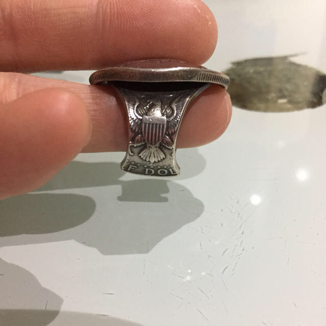 Chrome Hearts(クロムハーツ)のpbd コインリング ダイヤ入り メンズのアクセサリー(リング(指輪))の商品写真