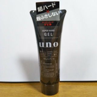 ウーノ(UNO)の【新品未開封】ウーノ スーパーハードジェル 180g(ヘアムース/ヘアジェル)