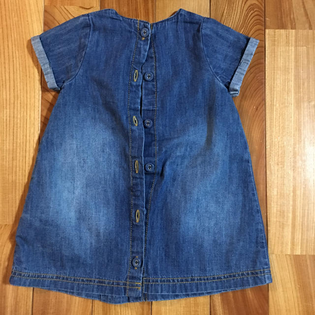 NEXT(ネクスト)のネクスト デニムワンピース 9-12m キッズ/ベビー/マタニティのベビー服(~85cm)(ワンピース)の商品写真