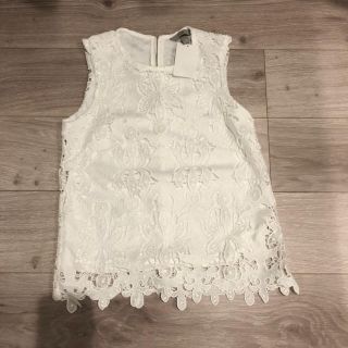 エイチアンドエム(H&M)のＨ＆Ｍ レース トップス ノースリーブ(カットソー(半袖/袖なし))