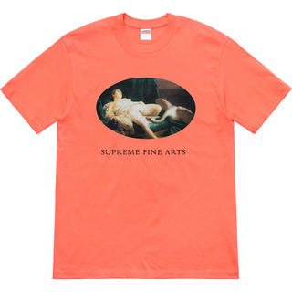シュプリーム(Supreme)のsupreme LEDA AND SWAN TEE/ORANGE  M(Tシャツ/カットソー(半袖/袖なし))