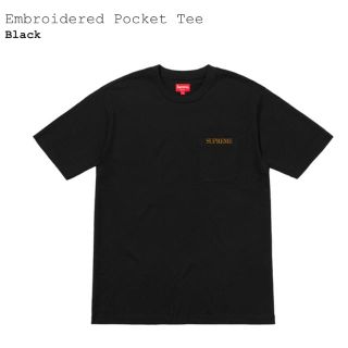 シュプリーム(Supreme)のSupremeエンブロイダリーポケットTシャツ(Tシャツ/カットソー(半袖/袖なし))