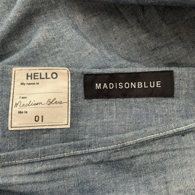 MADISONBLUE(マディソンブルー)のMADISONBLUE マディソンブルー  ロングフレアスカート デニムスカート レディースのスカート(ロングスカート)の商品写真