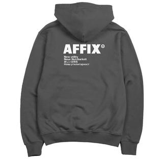 Affix フーディ パーカー XL  グレー 19ss(パーカー)