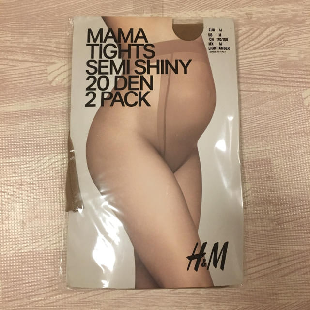 H&M(エイチアンドエム)のH&M妊婦様用ストッキングMサイズ2枚入り キッズ/ベビー/マタニティのマタニティ(マタニティ下着)の商品写真