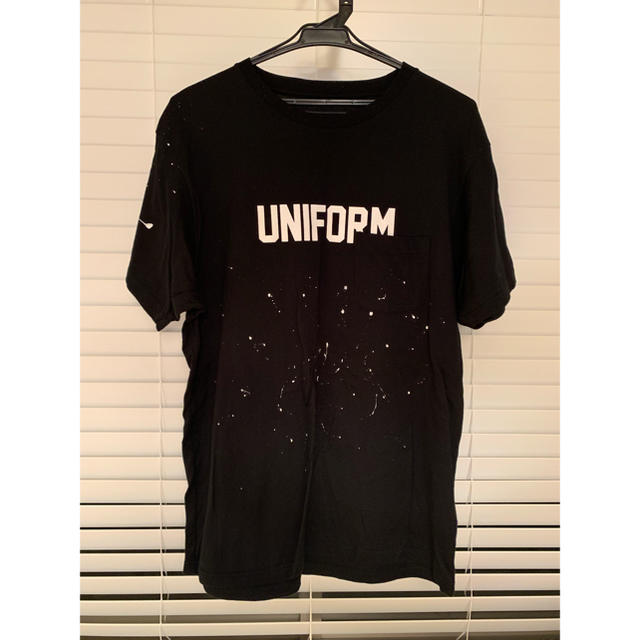 uniform experiment(ユニフォームエクスペリメント)のUE DRIP POCKET NUMBERING TEE BLACK サイズ2 メンズのトップス(Tシャツ/カットソー(半袖/袖なし))の商品写真