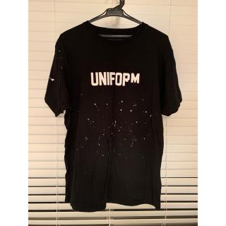 ユニフォームエクスペリメント(uniform experiment)のUE DRIP POCKET NUMBERING TEE BLACK サイズ2(Tシャツ/カットソー(半袖/袖なし))