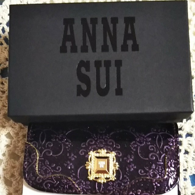 未使用　アナスイ　紫　キーホルダー　ANNA SUI キーケース