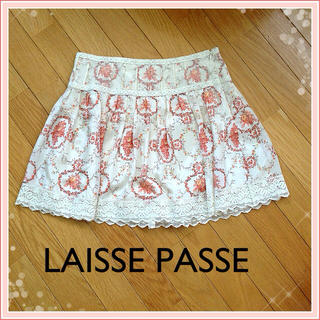 レッセパッセ(LAISSE PASSE)のレッセ・パッセ♡花柄スカート(ミニスカート)