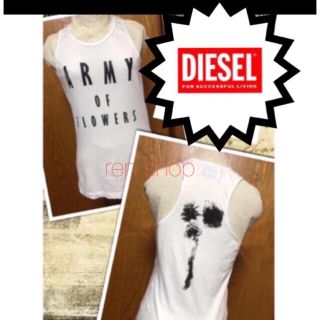 ディーゼル(DIESEL)のDIESEL/粋なデザインタンクトップ/xs  国内サイズM迄の方に(タンクトップ)