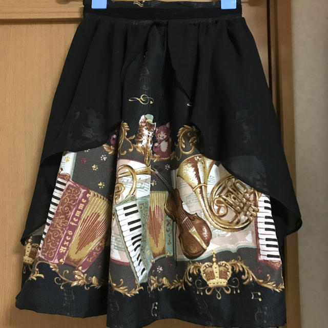 axes femme(アクシーズファム)のkawaiiメロディーキャットスカート レディースのスカート(ひざ丈スカート)の商品写真