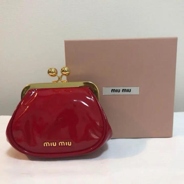 miumiu(ミュウミュウ)のmiumiu がま口ポーチ レディースのファッション小物(ポーチ)の商品写真