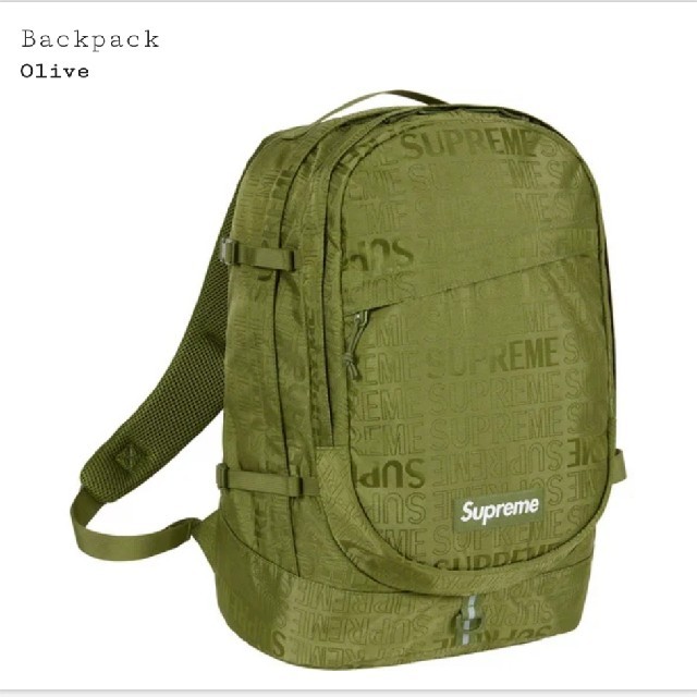 19ss supreme Backpack oliveバッグ