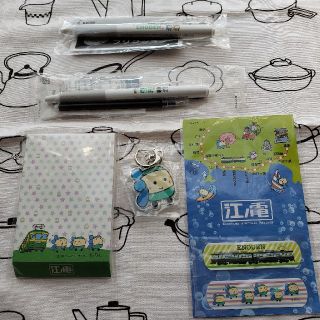 パイロット(PILOT)の【未開封】江ノ電グッズ　フリクションボールペン他5点セット　非売品　鉄道グッズ(ノベルティグッズ)