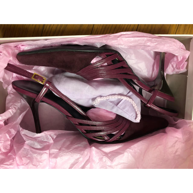 GINZA Kanematsu(ギンザカネマツ)の銀座かねまつ ハイヒールパンプス 紫パンプス レディースの靴/シューズ(ハイヒール/パンプス)の商品写真