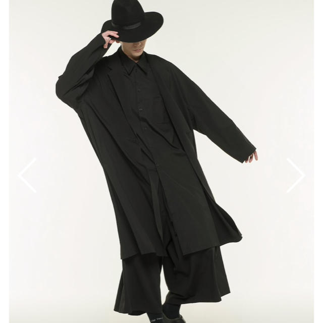 Yohji Yamamoto(ヨウジヤマモト)の Gabardine Stretch Big Chester Coat ヨージ  メンズのジャケット/アウター(チェスターコート)の商品写真