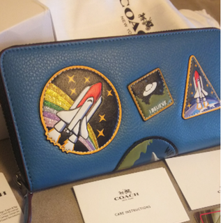 コーチ(COACH)の新品 COACHF10846スペースパッチワークレザーアコーデオン長財布NASA(長財布)