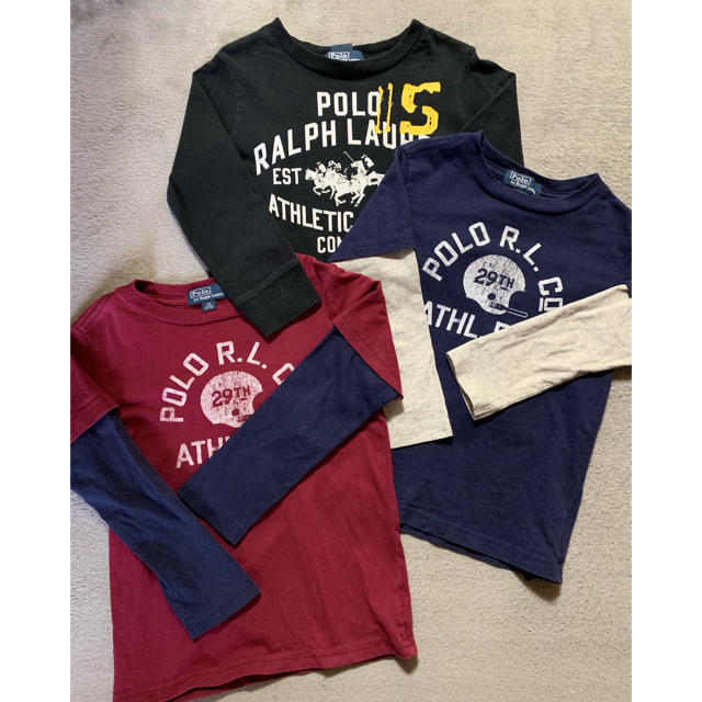 POLO RALPH LAUREN(ポロラルフローレン)の3枚セット  3T  110x2 キッズ/ベビー/マタニティのキッズ服男の子用(90cm~)(Tシャツ/カットソー)の商品写真