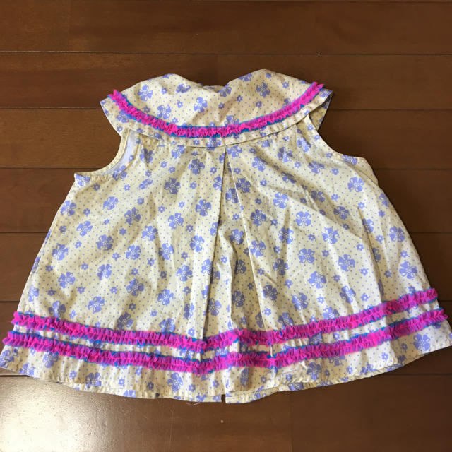 fafa(フェフェ)のfafa   セーラーブラウス 110 キッズ/ベビー/マタニティのキッズ服女の子用(90cm~)(ブラウス)の商品写真