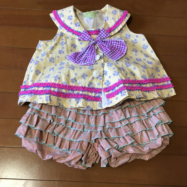 fafa(フェフェ)のfafa   セーラーブラウス 110 キッズ/ベビー/マタニティのキッズ服女の子用(90cm~)(ブラウス)の商品写真