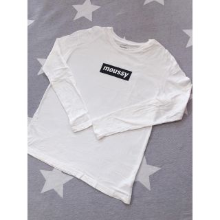 マウジー(moussy)のmoussy☆ボックスロゴロンT☆一度のみ着用美品(Tシャツ(長袖/七分))