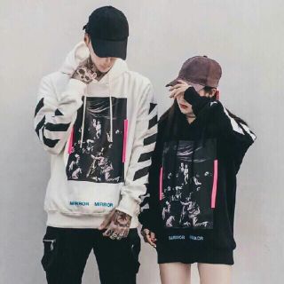 オフホワイト(OFF-WHITE)のoff-white パーカー ブラック(パーカー)