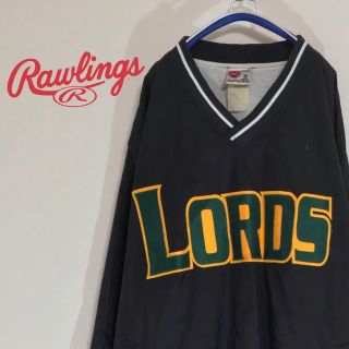 ローリングス(Rawlings)のオールド ローリングス  Rawlings Vネックナイロンジャケット/2XL(ナイロンジャケット)